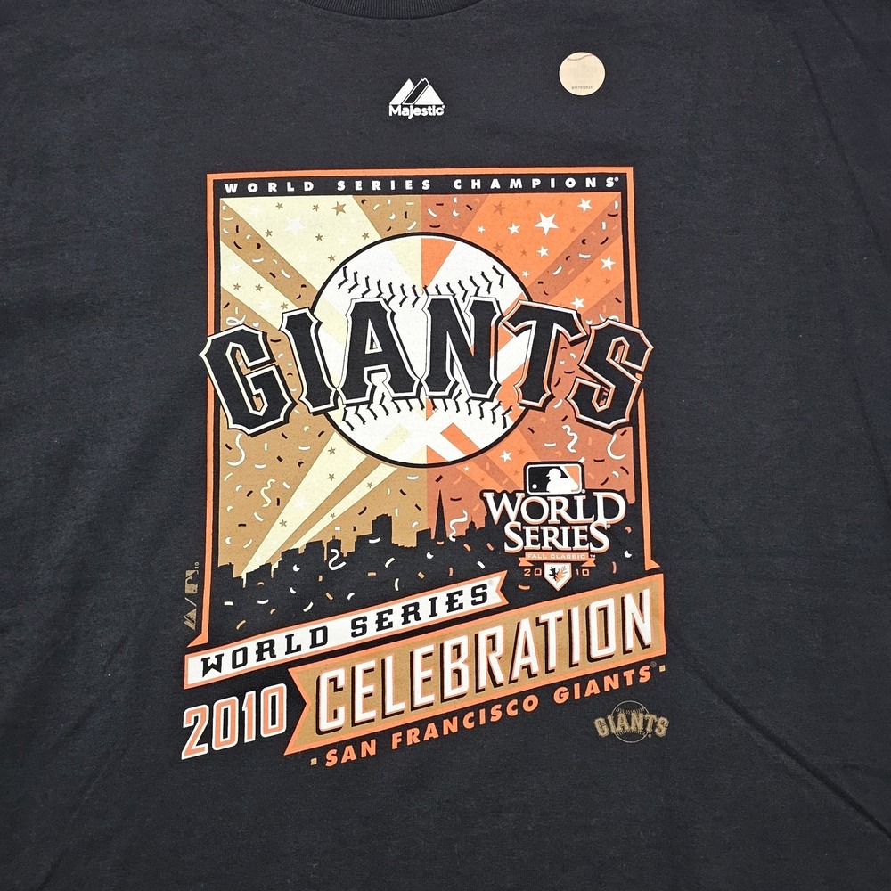 San Francisco Giants 2010 World Series Celebration T-Shirt Mens XL NWOT - Picture 9 of 10